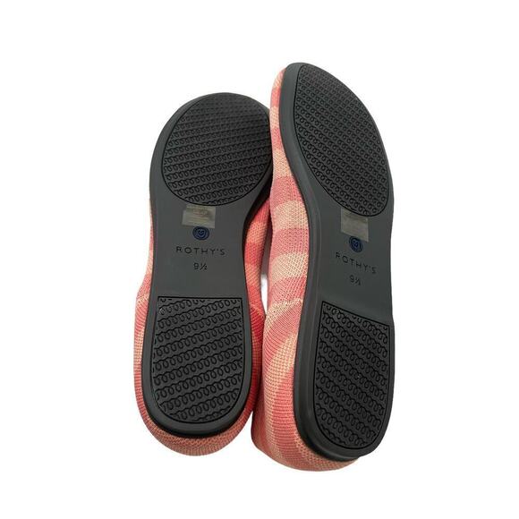 Rothy’s The Flat in Macaron Stripe Limited Edition‎ Women’s Size 9.5 - Picture 6 of 9